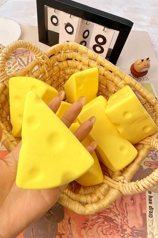 Popcorn Scented Cheese Wedge Squishy Toy