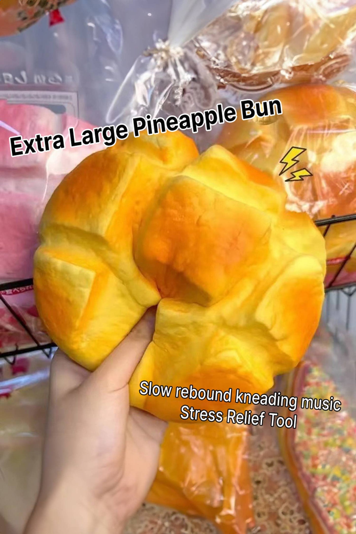 Realistic Pineapple Bun Slow Rise Squishy Toy