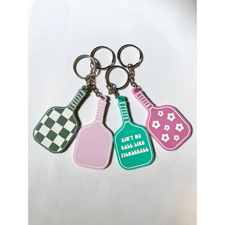 Acrylic Pickleball Keychain