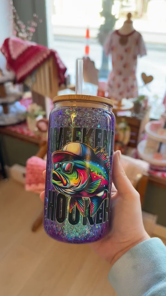 Weekend Hooker 16oz Glass Cup