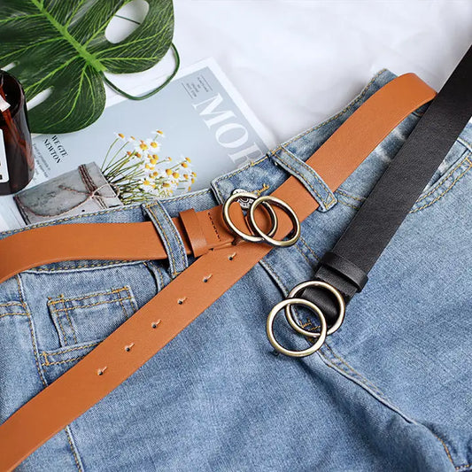Women's Round Buckle Belt