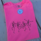 Hot Pink Skelly Tee