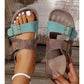 Western Suede Rivet Leather Slip-on Shoes