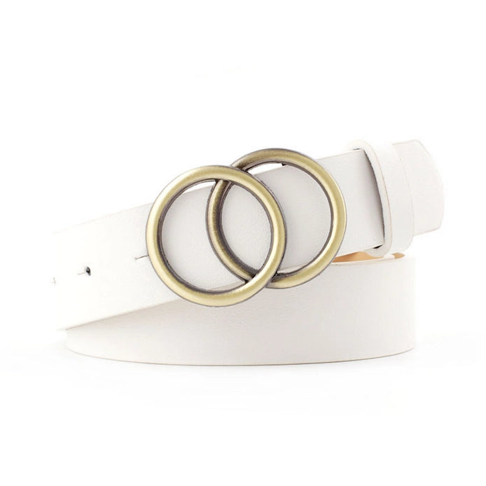 Women's Round Buckle Belt